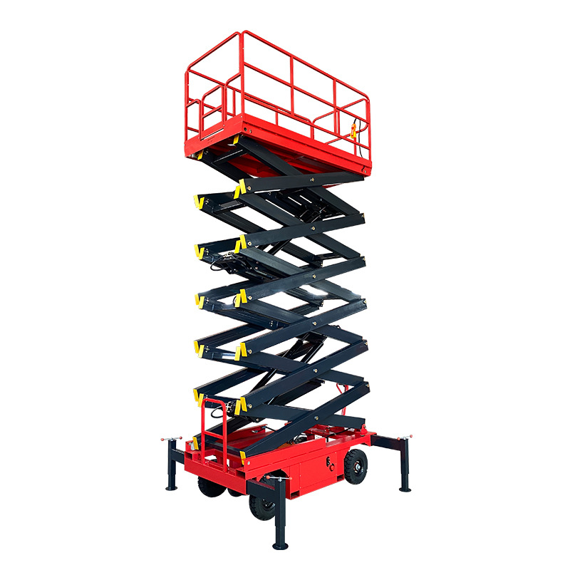 Traction-type scissor lift auxiliary walking hy...